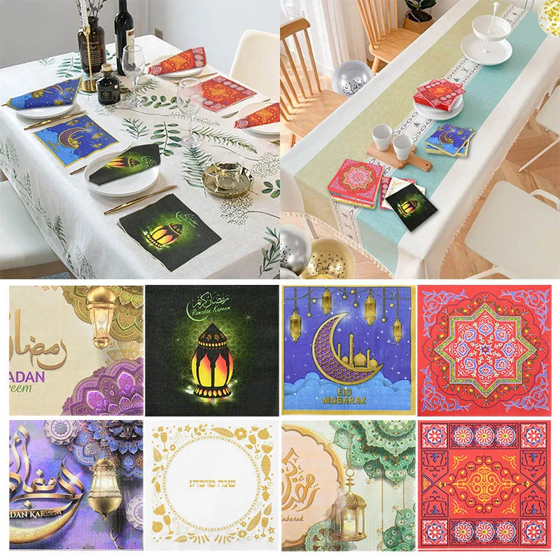 20pcs/set Eid Mubarak Ramadan Decoration Disposable Paper Napkin Islamic Party Home Decor Ramadan Kareem Paper Facial Tissue
20pcs/set Eid Mubarak Ramadan Decoration Disposable Paper Napkin Islamic Party Home Decor Ramadan Kareem Paper Facial Tissue