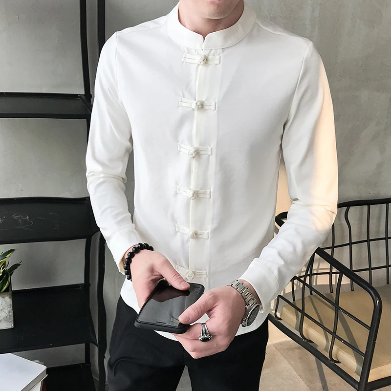 2022 Spring New Men Shirt Chinese Style Clothing Slim Fit Long Sleeves Shirt Camisa Social Office Wear Mandarin Collar Shirt
2022 Spring New Men Shirt Chinese Style Clothing Slim Fit Long Sleeves Shirt Camisa Social Office Wear Mandarin Collar Shirt