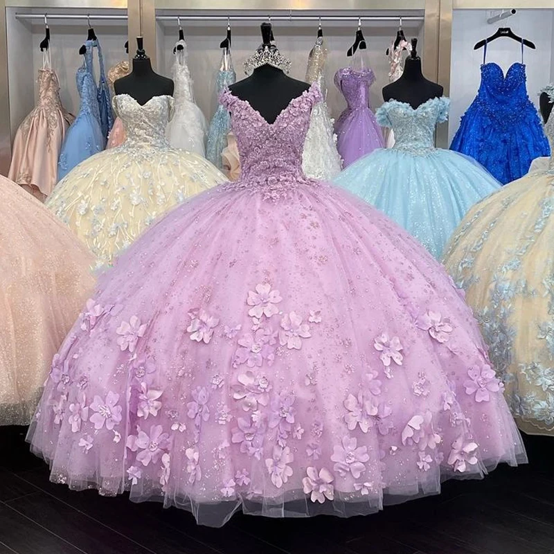ANGELSBRIDEP Lavender Lilac Quinceanera Dress Ball Gowns Lace Appliques Rhinestone Sleeveless V- Neck For 16 Vestidos De 15 Años
ANGELSBRIDEP Lavender Lilac Quinceanera Dress Ball Gowns Lace Appliques Rhinestone Sleeveless V- Neck For 16 Vestidos De 15 Años