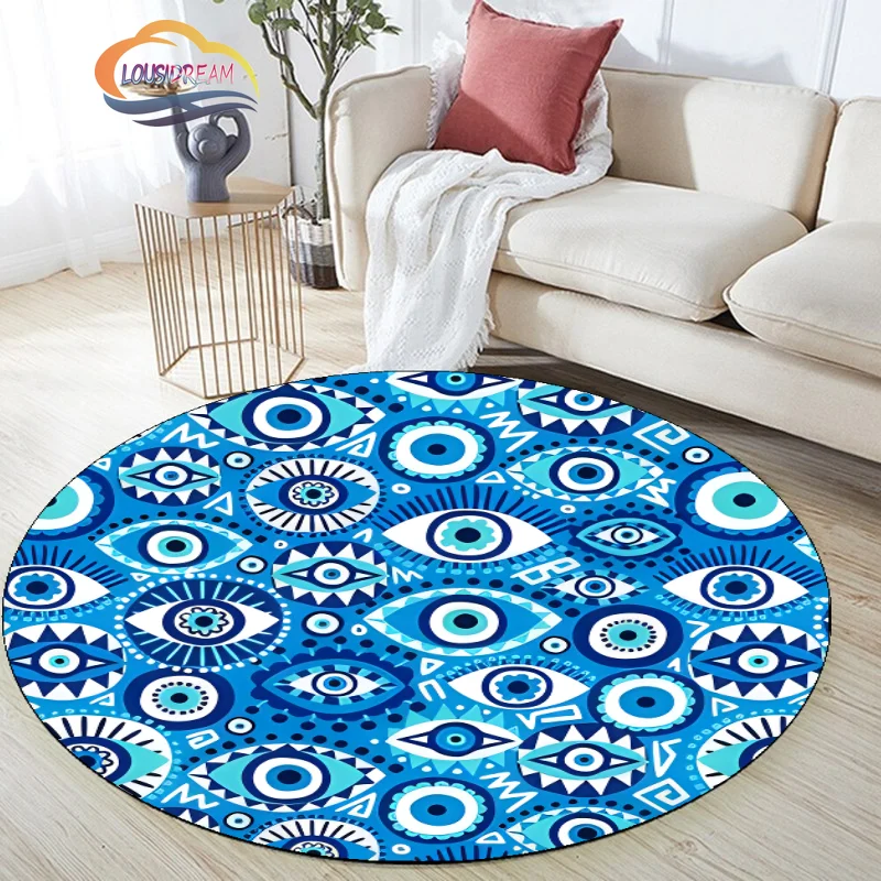 Evil Eye Rug Home Decoration Round Carpet Turkey Boncuğu Carpet Rug Living Room Carpet Spirit Eye Round Rug Chair Round Carpet
Evil Eye Rug Home Decoration Round Carpet Turkey Boncuğu Carpet Rug Living Room Carpet Spirit Eye Round Rug Chair Round Carpet