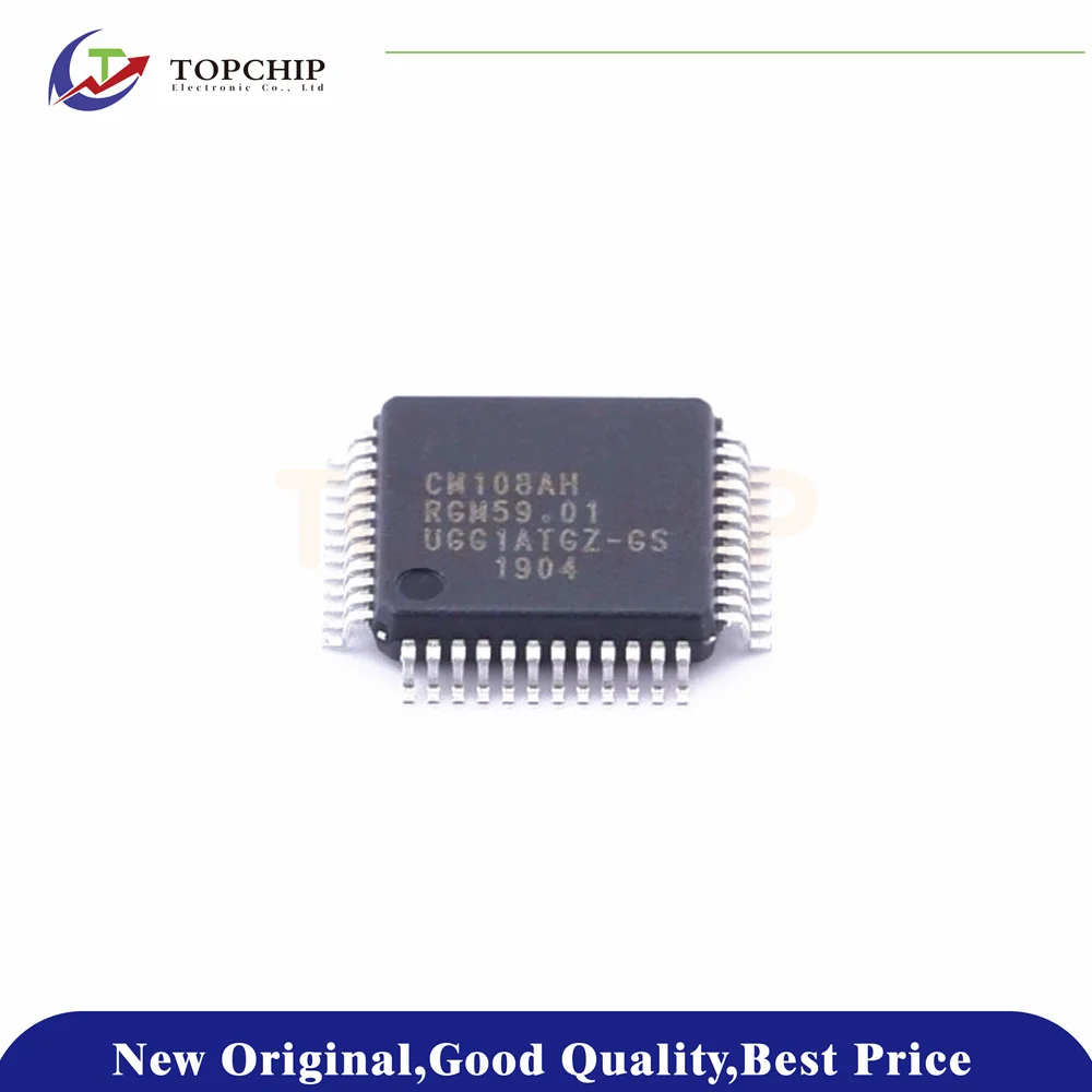 1Pcs New Original CM108AH LQFP-48 USB Audio I/O Controller Chip Interfac | Cable Tools