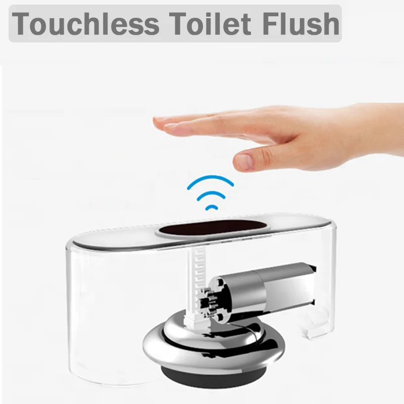 Touchless Toilet Flush Switch Automatic Toilet Flusher Smart Home Kit Intelligent Toilet Flushing Sensor Bathroom Accessories
Touchless Toilet Flush Switch Automatic Toilet Flusher Smart Home Kit Intelligent Toilet Flushing Sensor Bathroom Accessories
