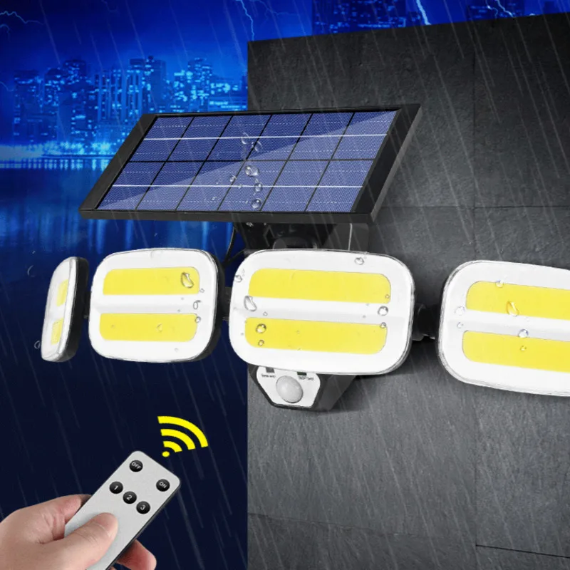 Solar LED Light Outdoor Motion Sensor Garden Decoration Waterproof Sunlight Wall Lamp 4 Head Lighting Induction High Power
Solar LED Light Outdoor Motion Sensor Garden Decoration Waterproof Sunlight Wall Lamp 4 Head Lighting Induction High Power