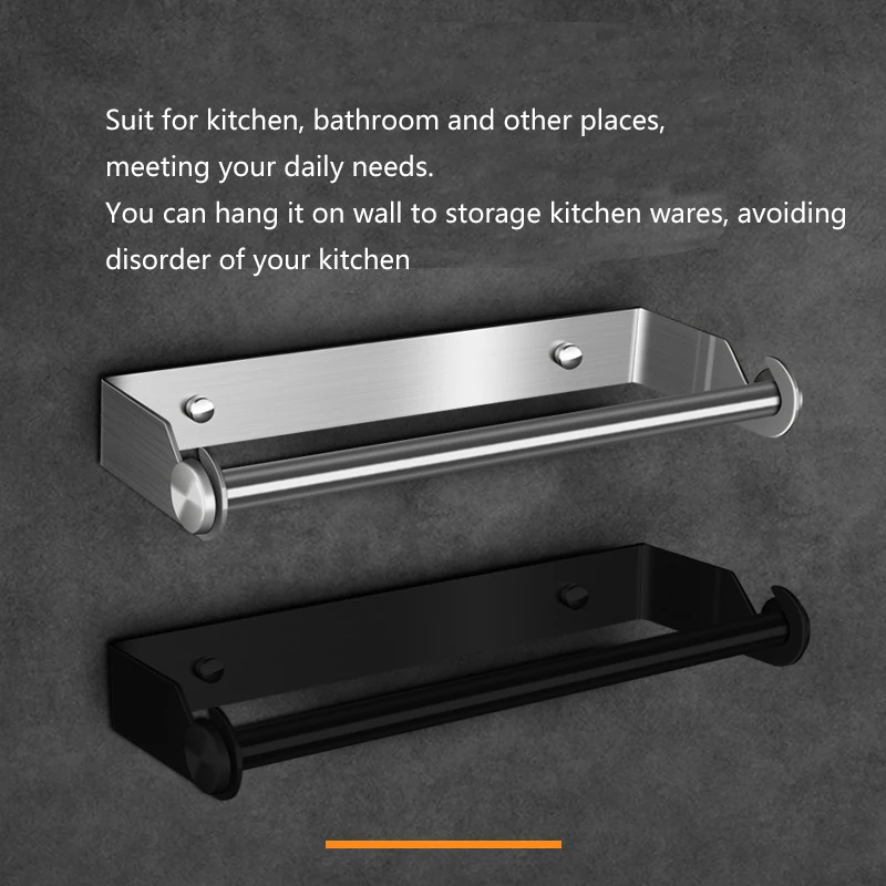 Toilet Paper Holder Punch-free Towel Rack Stainless Steel Kitchen Holder for Paper Towels Roll Paper Stand Bathroom Accessories
Toilet Paper Holder Punch-free Towel Rack Stainless Steel Kitchen Holder for Paper Towels Roll Paper Stand Bathroom Accessories