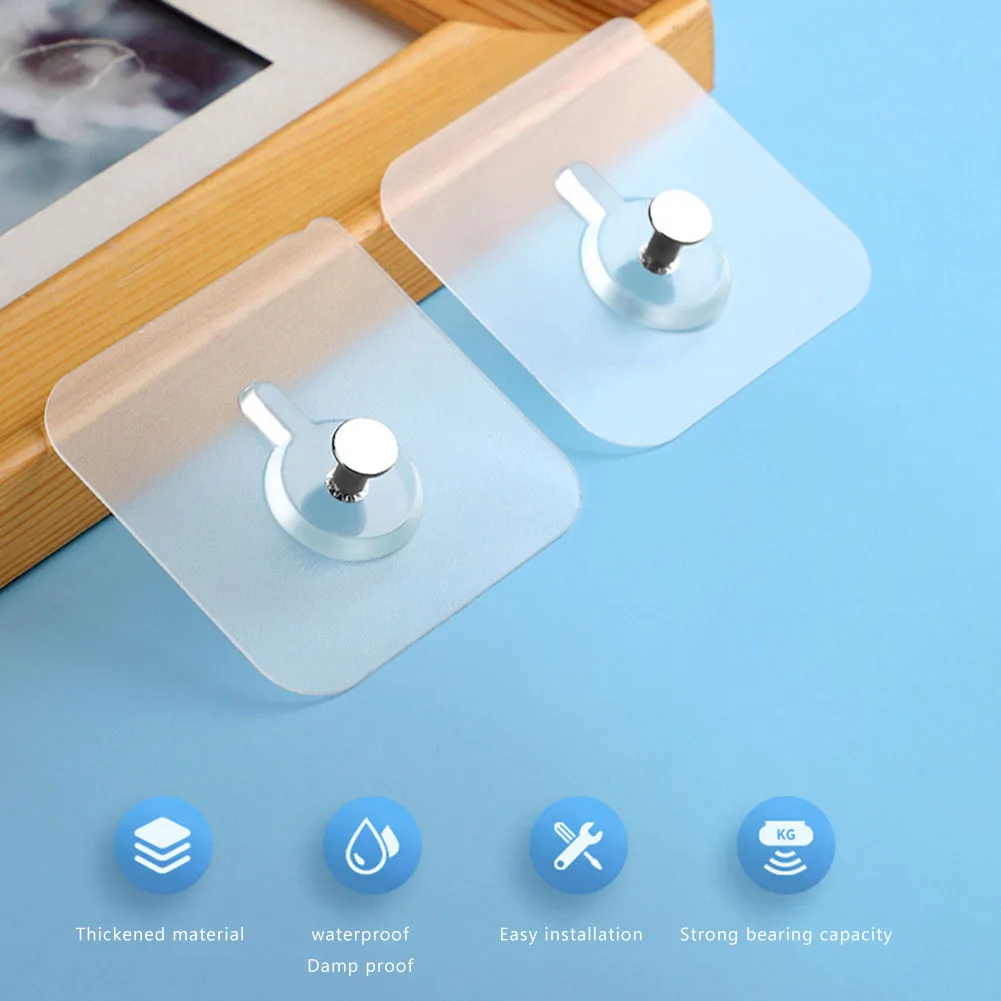 5Pcs PVC Strong Adhesive Nails Wall Poster Seamless Wall Hook Waterproof Durable Transparent Kitchen Bathroom Screw Hook Hanger
5Pcs PVC Strong Adhesive Nails Wall Poster Seamless Wall Hook Waterproof Durable Transparent Kitchen Bathroom Screw Hook Hanger