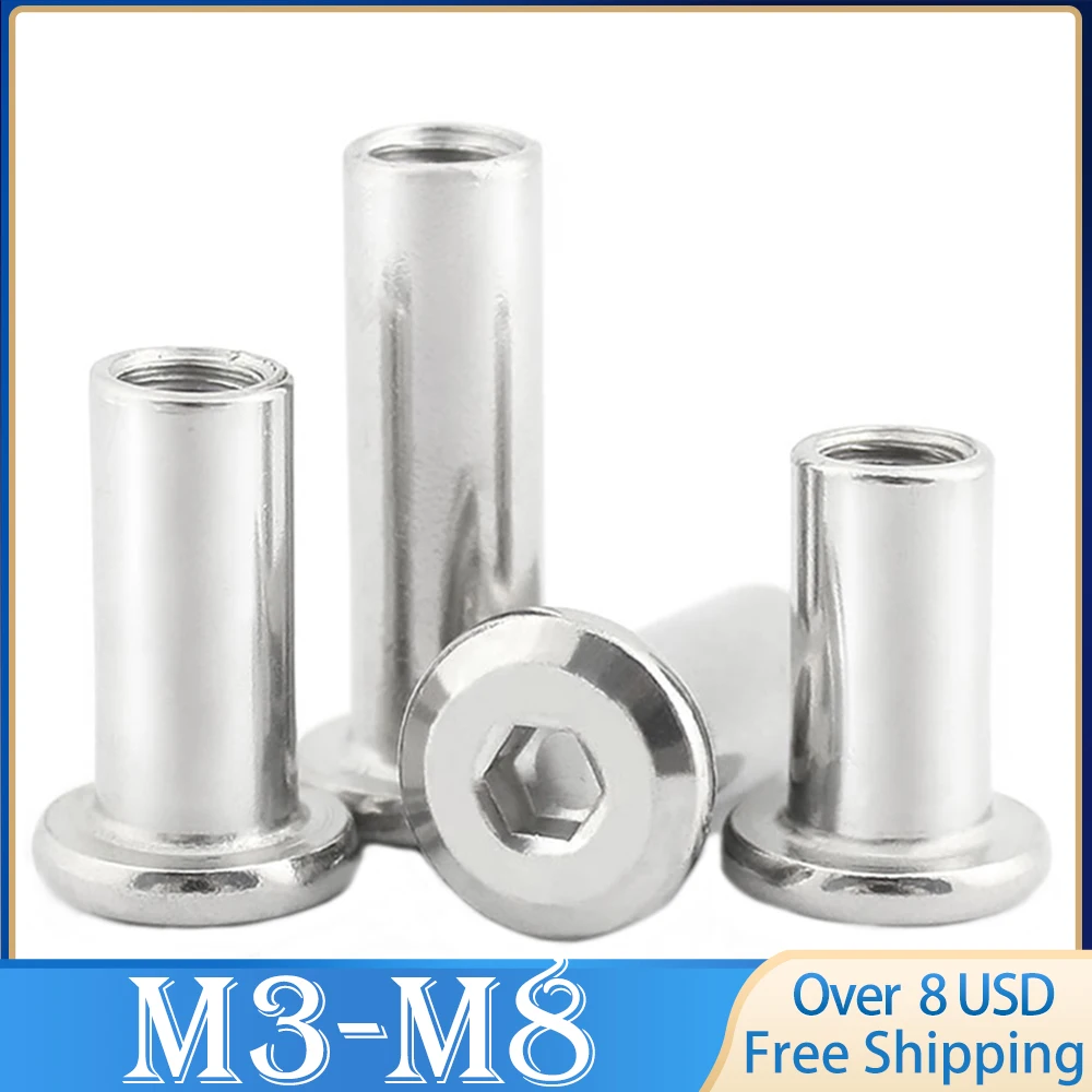 2/20pcs M3 M4 M5 304 Stainless Steel Large Flat Hex Hexagon Socket Head Furniture Rivet Connector Insert Joint Sleeve Cap Nut
2/20pcs M3 M4 M5 304 Stainless Steel Large Flat Hex Hexagon Socket Head Furniture Rivet Connector Insert Joint Sleeve Cap Nut
