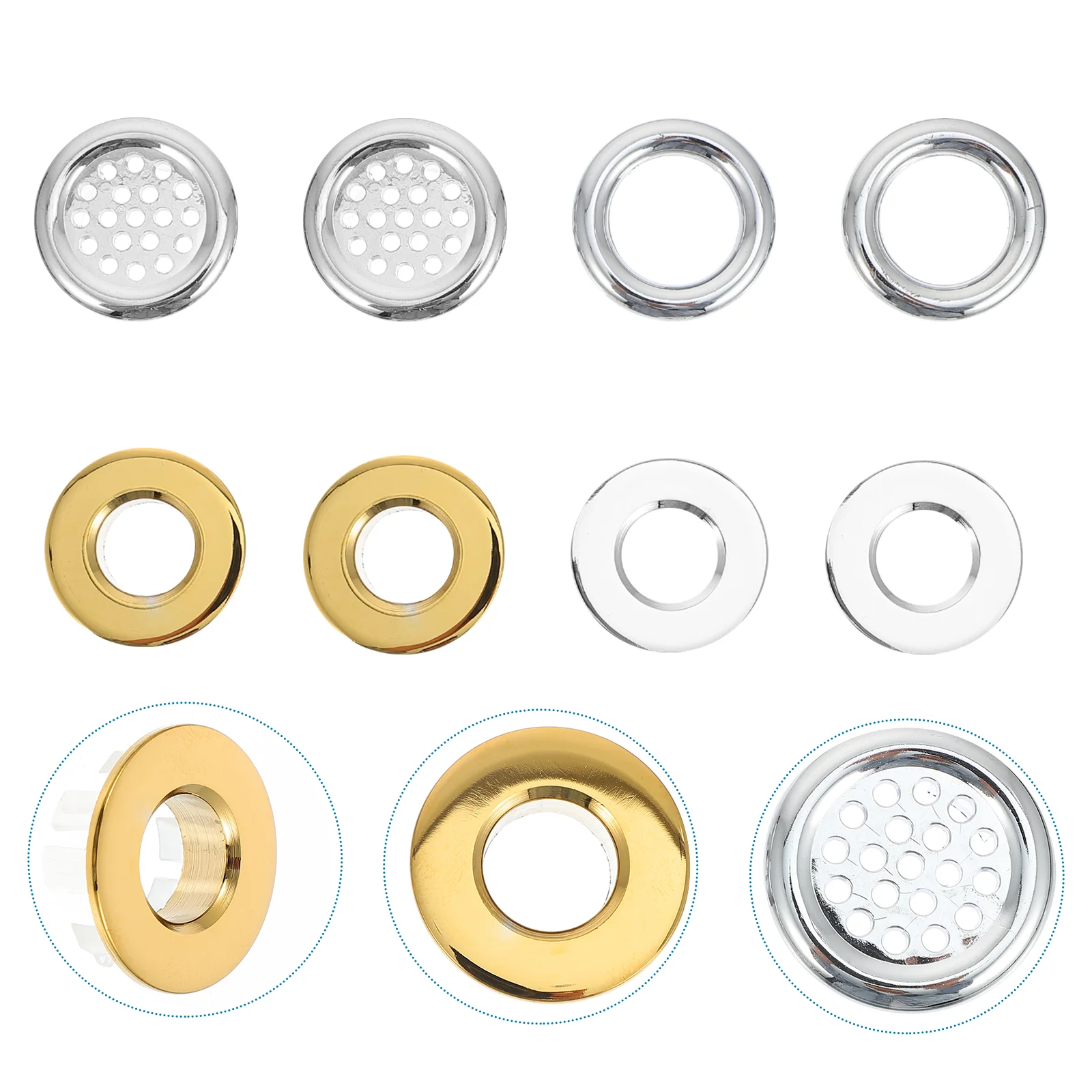 8 Pcs Rings Overflow Cover Rings Overflow Caps Open Hole Cover Insert Rings For Toilet Home Bathroom
8 Pcs Rings Overflow Cover Rings Overflow Caps Open Hole Cover Insert Rings For Toilet Home Bathroom