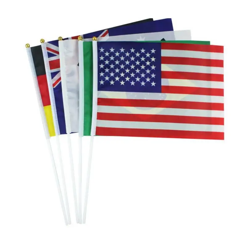 

40PCS Us Hand Held Stick Flags International Stick Flag Holding a Flag Great British Flag Union Jack Flag Stick Flags Of Country