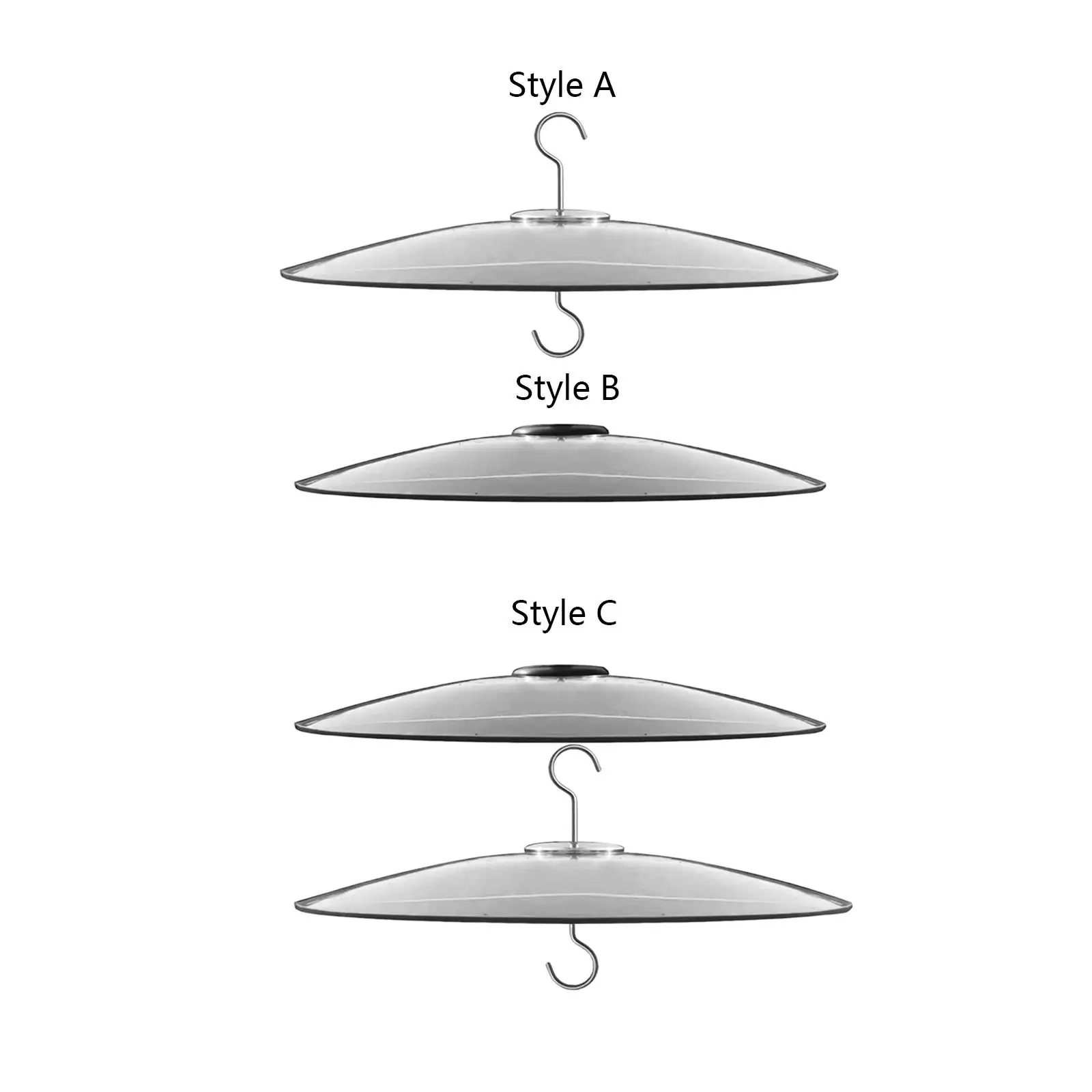 

Bird Feeders Protective Cover for Bird Feeder Hanging Umbrella Shaped Squirrel Baffle and Weather Guard Clear Dome Hanging Guard