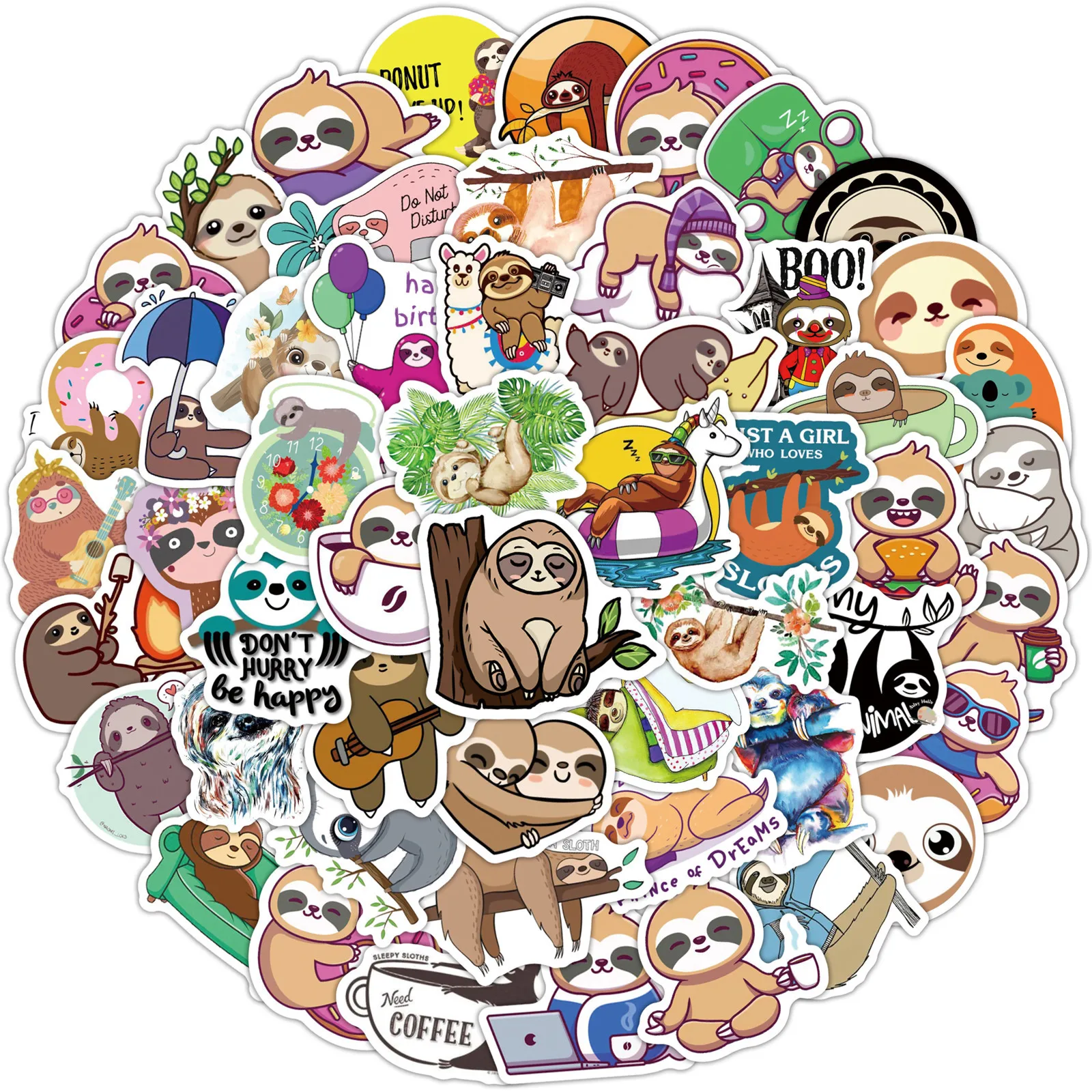 100 Sheets of Cartoon Cute Sloth Image Anime Stickers DIY Children's Toys Kawaii Gift Tags Beautifully Decorated Stationery
100 Sheets of Cartoon Cute Sloth Image Anime Stickers DIY Children's Toys Kawaii Gift Tags Beautifully Decorated Stationery