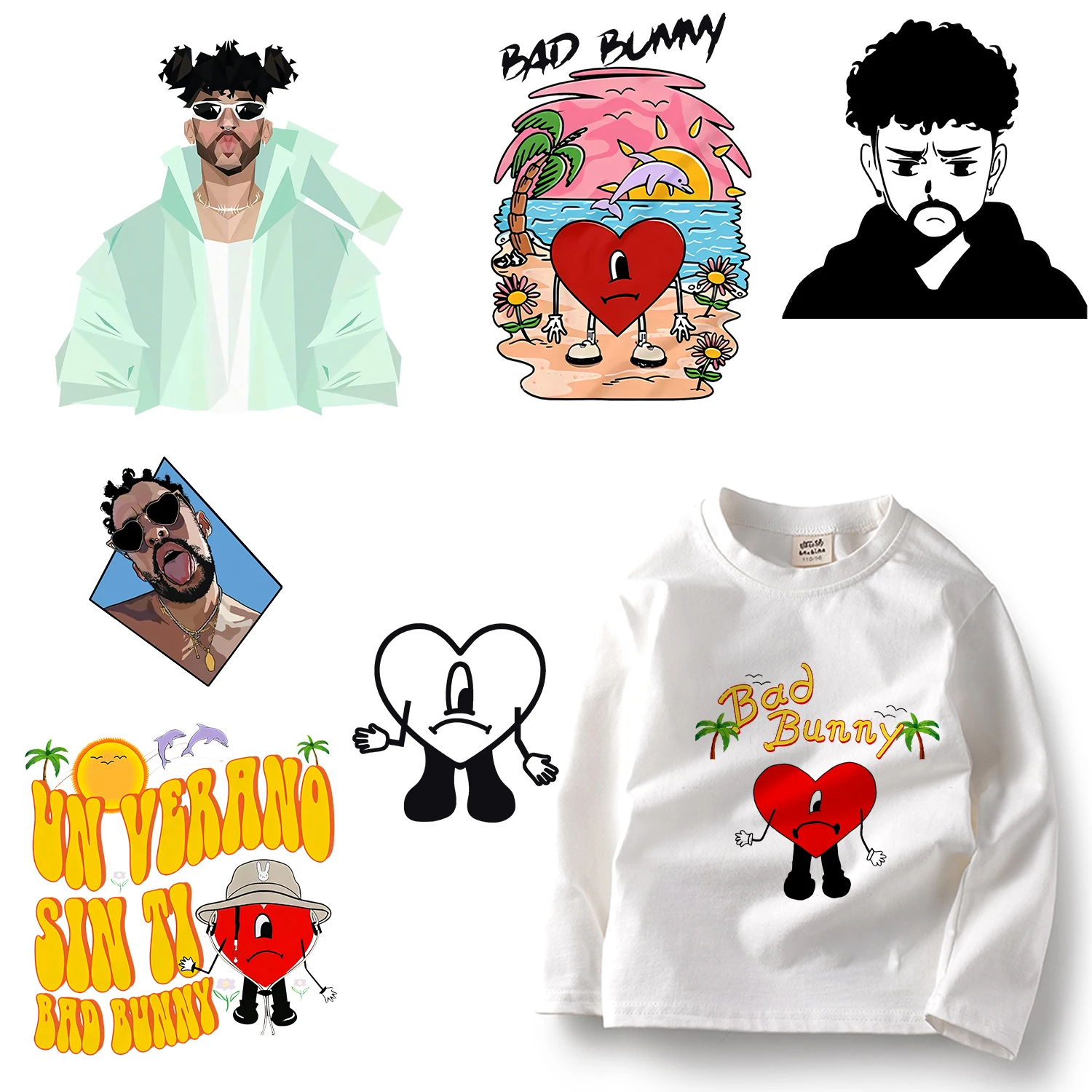 Un Verano Sin Ti Bad Bunny rabbit Transfer Patch for Clothes Iron Cloth Sticker Supplies Patches Impostor Badges Heat Transfer 
Un Verano Sin Ti Bad Bunny rabbit Transfer Patch for Clothes Iron Cloth Sticker Supplies Patches Impostor Badges Heat Transfer