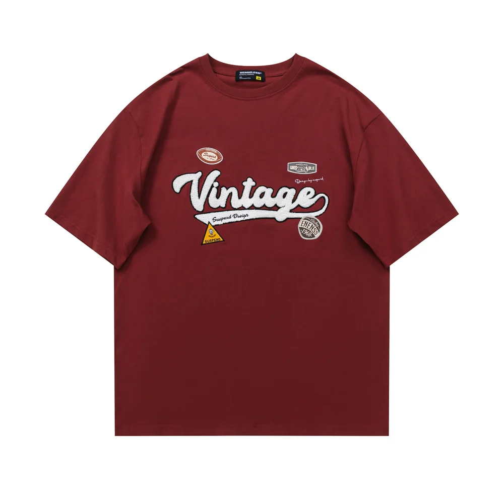 Letters Towel Embroidery Men Women T-shirt Short Sleeve Cotton Summer Basic Tee Shirts Male Clothing
Letters Towel Embroidery Men Women T-shirt Short Sleeve Cotton Summer Basic Tee Shirts Male Clothing