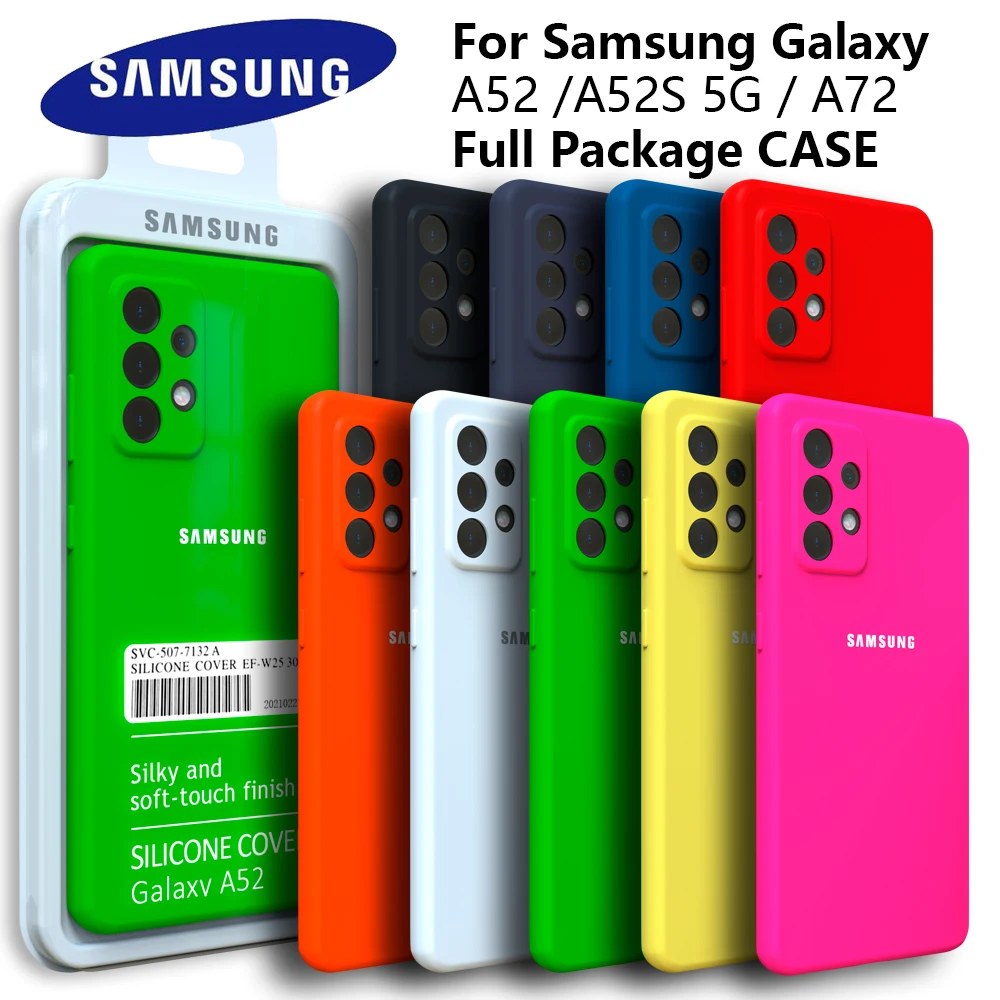Samsung A52 5G 4G Original Back Case Liquid Silicone Case Silky For Samsung Galaxy A72 5G 4G Protective Case For Galaxy A52 A72 
Samsung A52 5G 4G Original Back Case Liquid Silicone Case Silky For Samsung Galaxy A72 5G 4G Protective Case For Galaxy A52 A72