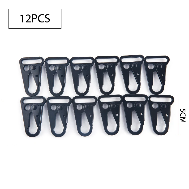 12PCS Enlarged Mouth Clip Sling Clasp Olecranon Hook For Outdoor Keychain Snap Outdoor Bag Black Color
12PCS Enlarged Mouth Clip Sling Clasp Olecranon Hook For Outdoor Keychain Snap Outdoor Bag Black Color