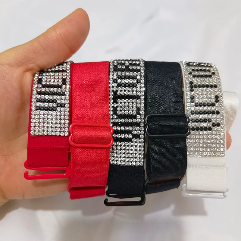 Bikini Intimate Accessories Bra Straps Belt Women's Elastic Luxury Rhinestone Letters Adjustable Intimates Women Accessories
Bikini Intimate Accessories Bra Straps Belt Women's Elastic Luxury Rhinestone Letters Adjustable Intimates Women Accessories
