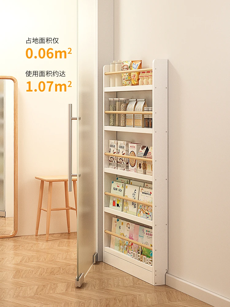 Children's Solid Wood Bookshelf and Storage Shelf Floor-Standing Wall-Mounted Multi-Layer Reading Storage Rack Household Picture 
Children's Solid Wood Bookshelf and Storage Shelf Floor-Standing Wall-Mounted Multi-Layer Reading Storage Rack Household Picture