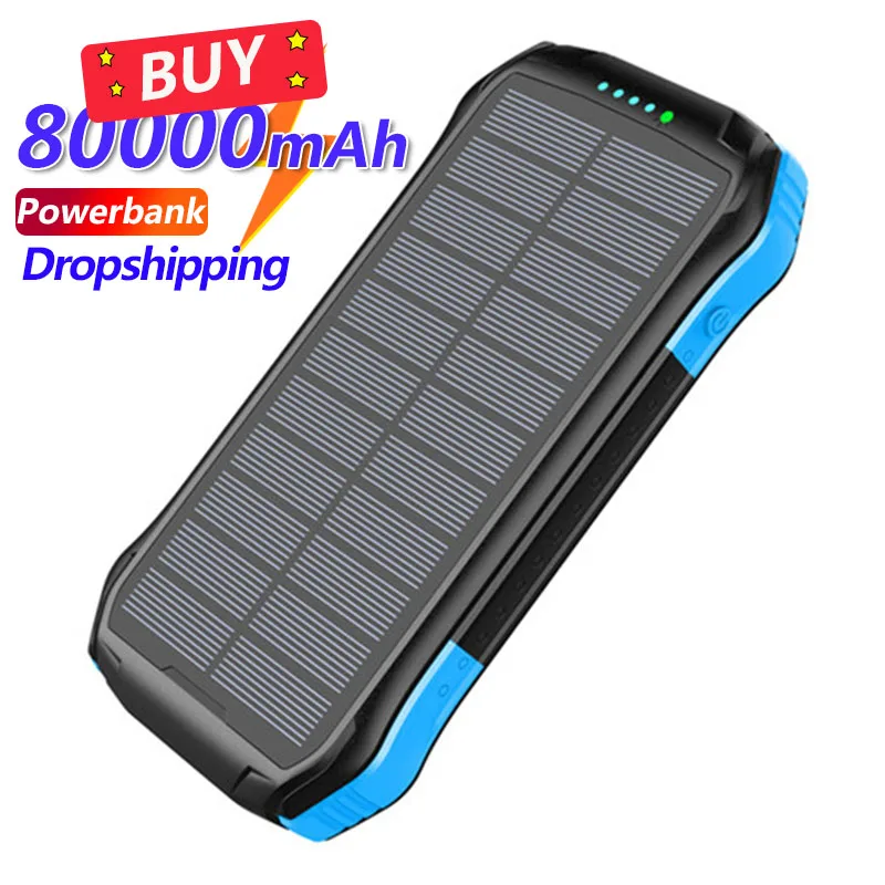 80000mAh Solar Power Bank Portable External BatteryOutdoor Waterproof Charger Explore Power Bank for iPhone14 Samsung Xiaomi
80000mAh Solar Power Bank Portable External BatteryOutdoor Waterproof Charger Explore Power Bank for iPhone14 Samsung Xiaomi