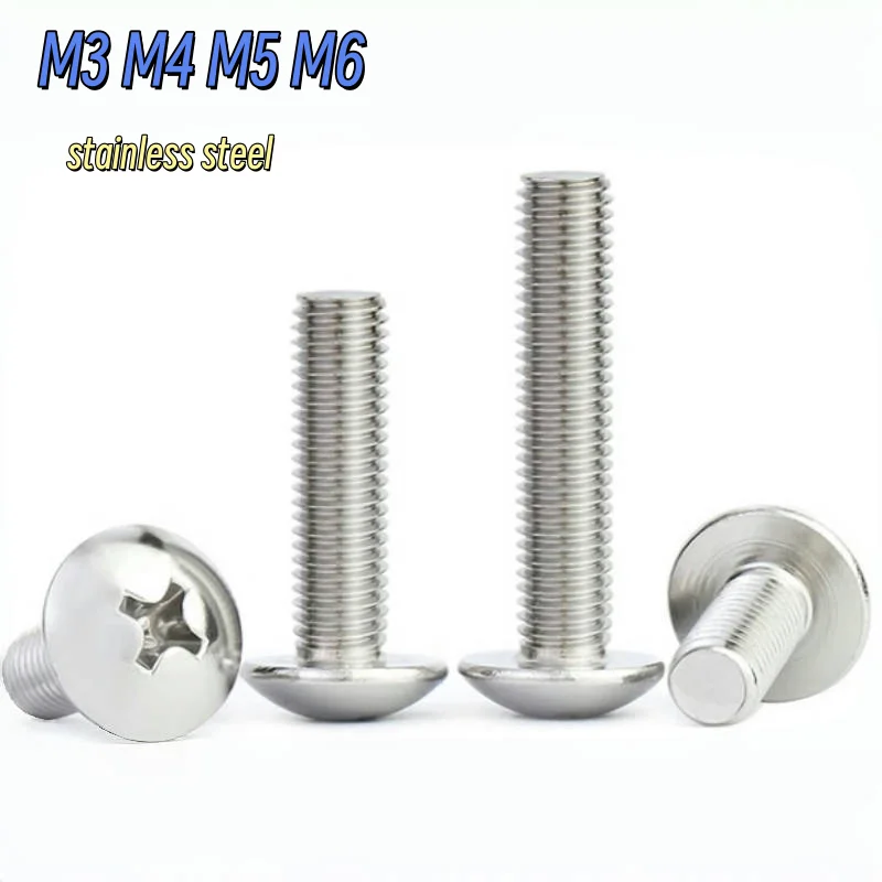 20-50 шт. M3 M4 M5 M6 316 A4-70 из нержавеющей стали с крестообразной головкой, большой плоский круглый крестообразный болт
20-50 шт. M3 M4 M5 M6 316 A4-70 из нержавеющей стали с крестообразной головкой, большой плоский круглый крестообразный болт