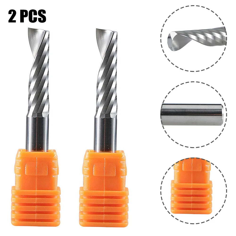 2Pcs 6mm End Mill Single Edge Helical Solid Carbide End Mills Carbide Router Bits For Aluminium 6*22mm Particle Board MDF PVC
2Pcs 6mm End Mill Single Edge Helical Solid Carbide End Mills Carbide Router Bits For Aluminium 6*22mm Particle Board MDF PVC