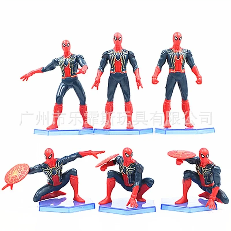Disney Marvel's Avengers Spider-Man 6 Pieces/Set 6-11cm Doll Pose Anime Decoration Collectible Figure Toy Model Holiday Gift
Disney Marvel's Avengers Spider-Man 6 Pieces/Set 6-11cm Doll Pose Anime Decoration Collectible Figure Toy Model Holiday Gift
