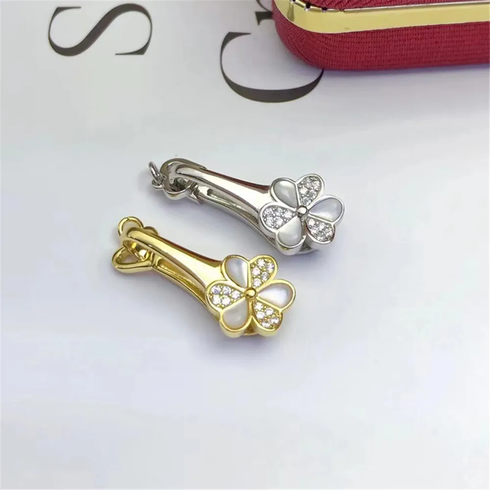 S925 Sterling silver Cubic Zirconia Clasp DIY Beads Jewelry Making Accessories Silver/Gold Metal Connector Clasps Findings
S925 Sterling silver Cubic Zirconia Clasp DIY Beads Jewelry Making Accessories Silver/Gold Metal Connector Clasps Findings