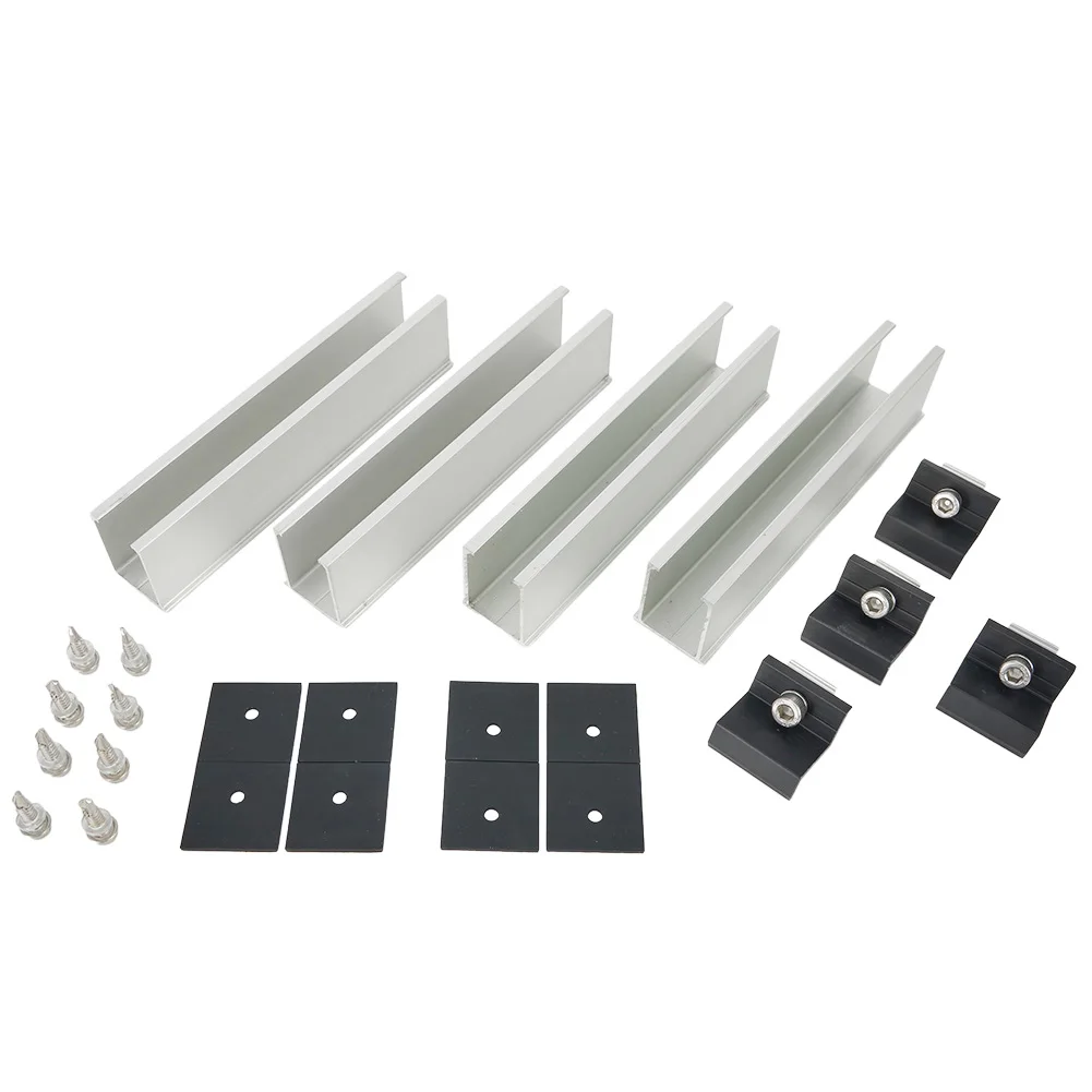 For Solar Panel Rails Indoor Outdoor Automotive Camping 4/6/8Pcs Aluminium Black+Silver End Clamp Middle Clamp
For Solar Panel Rails Indoor Outdoor Automotive Camping 4/6/8Pcs Aluminium Black+Silver End Clamp Middle Clamp