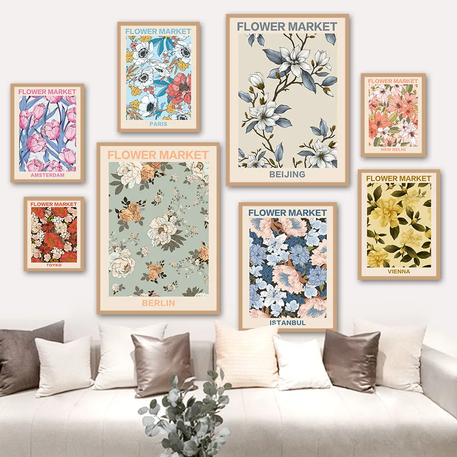 Abstract Flower Market Retro Illustration Nordic Posters And Prints Wall Art Canvas Painting Wall Pictures For Living Room Decor
Abstract Flower Market Retro Illustration Nordic Posters And Prints Wall Art Canvas Painting Wall Pictures For Living Room Decor
