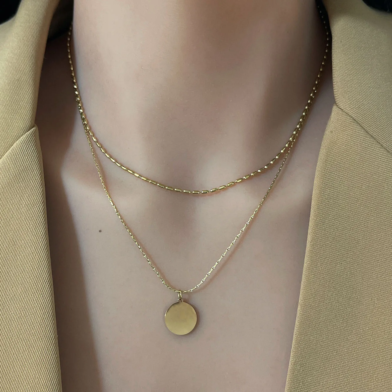 2022 Simple Stainless Steel Gold Color Round Pendant Necklace Jewelry
2022 Simple Stainless Steel Gold Color Round Pendant Necklace Jewelry