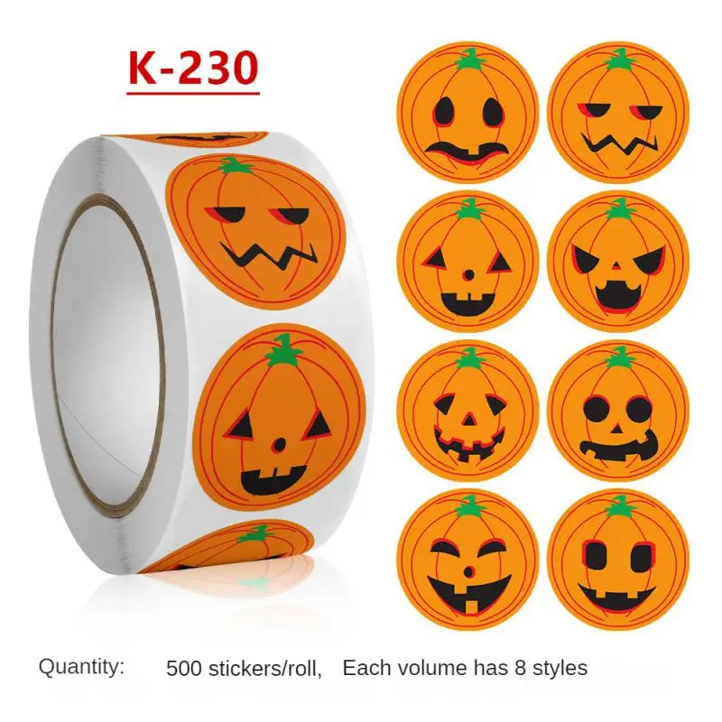 Gift Wrap Stickers Clothing Versatile Rich And Colorful High Quality Trick Or Treat Trend Ghost Stickers Roll Sticker Halloween 
Gift Wrap Stickers Clothing Versatile Rich And Colorful High Quality Trick Or Treat Trend Ghost Stickers Roll Sticker Halloween