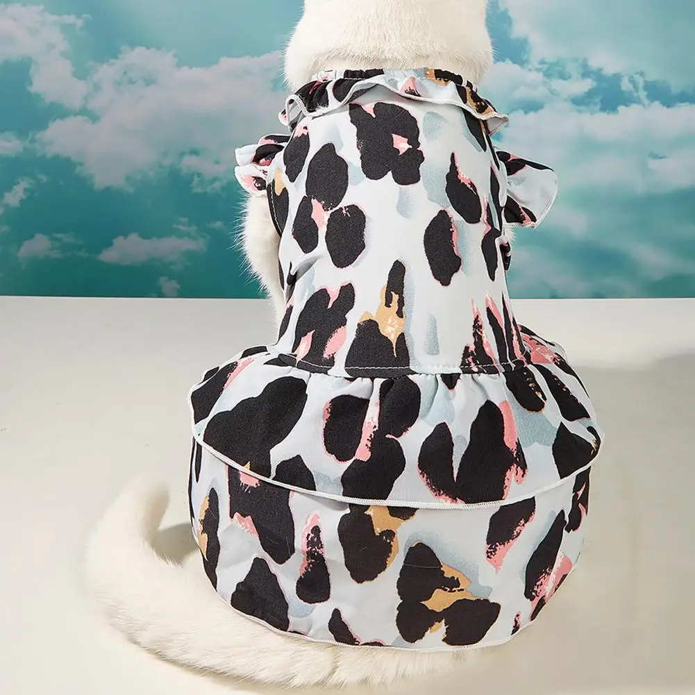 Puppy Dress Beautiful Polyester Breathable Kitten Small Dog Leopard Print Sling Dress for Dressing Dog Dress Pet Skirt
Puppy Dress Beautiful Polyester Breathable Kitten Small Dog Leopard Print Sling Dress for Dressing Dog Dress Pet Skirt