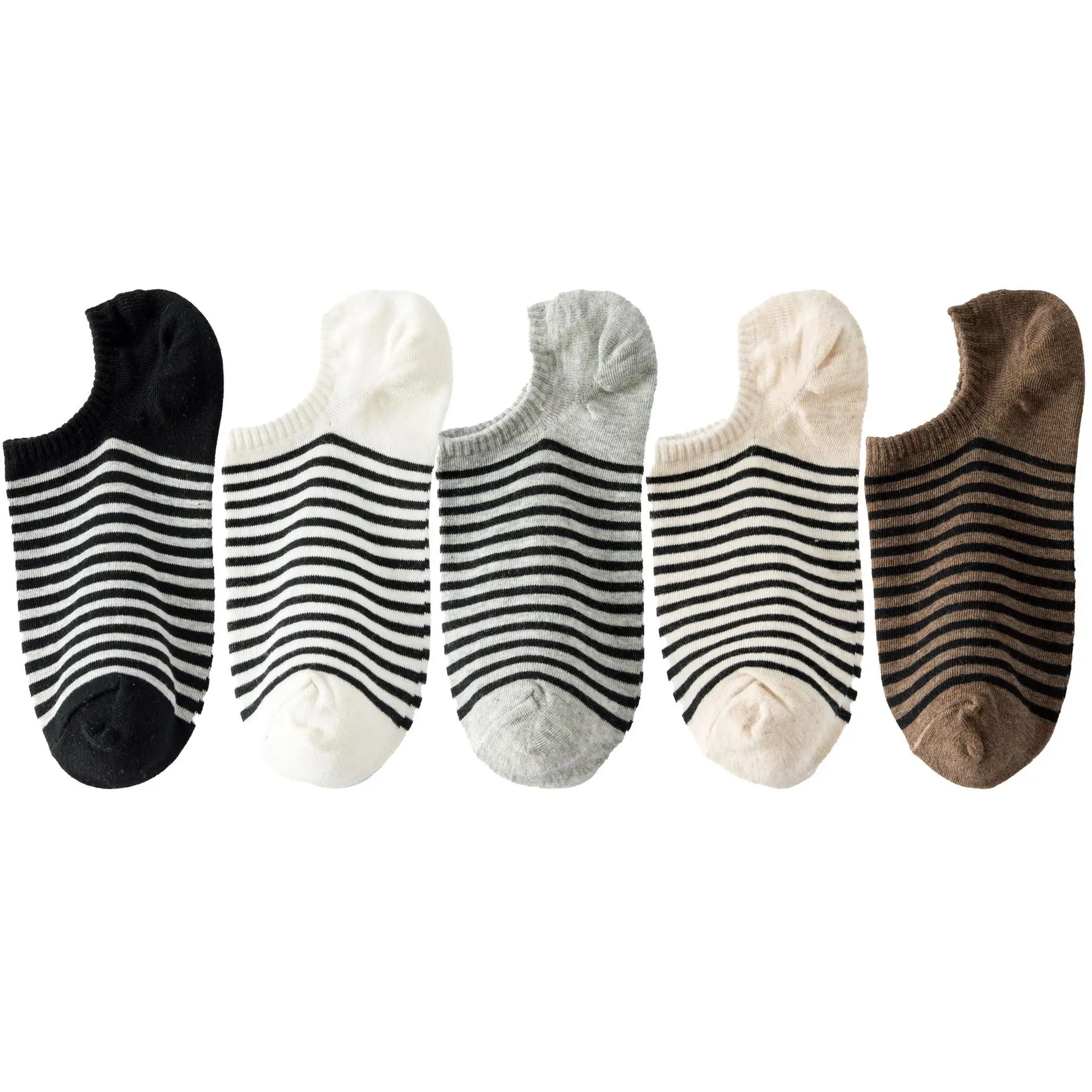 

5 Pairs/lot Women Sock Korea Harajuku Solid Striped Cotton Ankle Sock Spring Summer Casual Femal Funny Sock Meias Calcetines