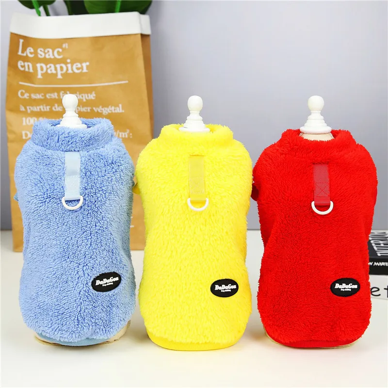 Dog Clothes Winter Fleece Dog Hoodies Sweatshirt Pet Clothing Puppy Cat Pullover Coat D-Ring Sweaters For Small Dogs Yorkie XXL 
Dog Clothes Winter Fleece Dog Hoodies Sweatshirt Pet Clothing Puppy Cat Pullover Coat D-Ring Sweaters For Small Dogs Yorkie XXL