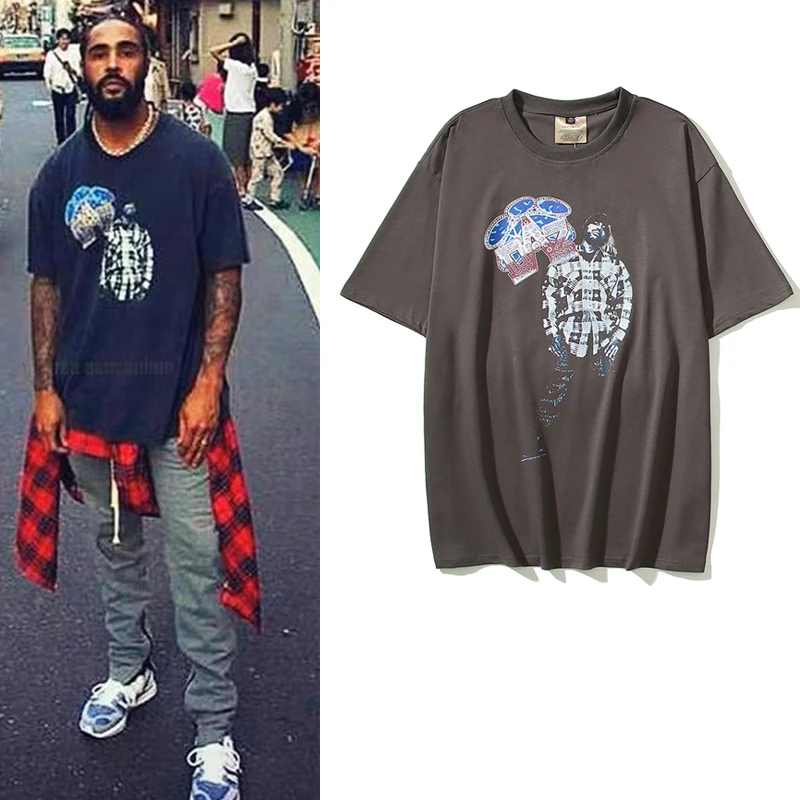 2023 Summer New Character Letter Print Men's Short Sleeve Top Tees Unisex Round Neck Streetwear Oversized Cotton Loose Tshirts
2023 Summer New Character Letter Print Men's Short Sleeve Top Tees Unisex Round Neck Streetwear Oversized Cotton Loose Tshirts