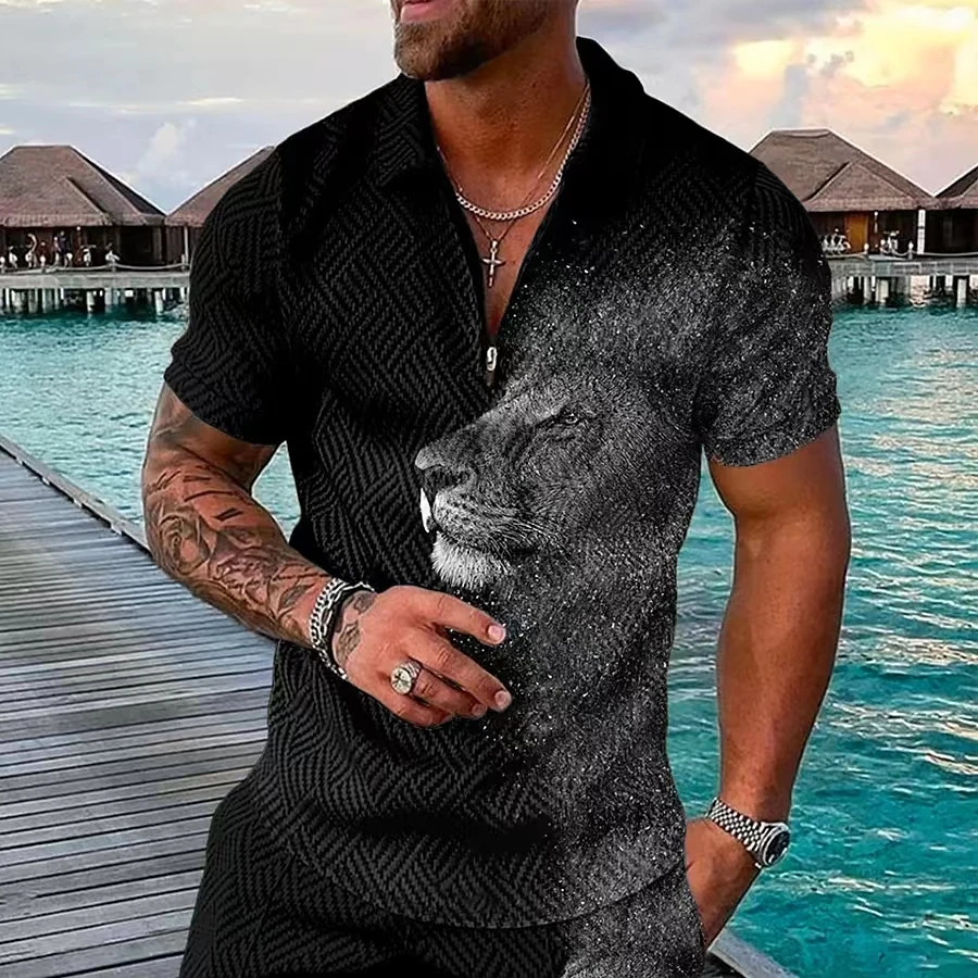2022 Summer New Zip Polo Shirt Men's The print Cotton T-Shirt High Quality Slim Fit Casual Golf Jersey Street Beach Casual
2022 Summer New Zip Polo Shirt Men's The print Cotton T-Shirt High Quality Slim Fit Casual Golf Jersey Street Beach Casual