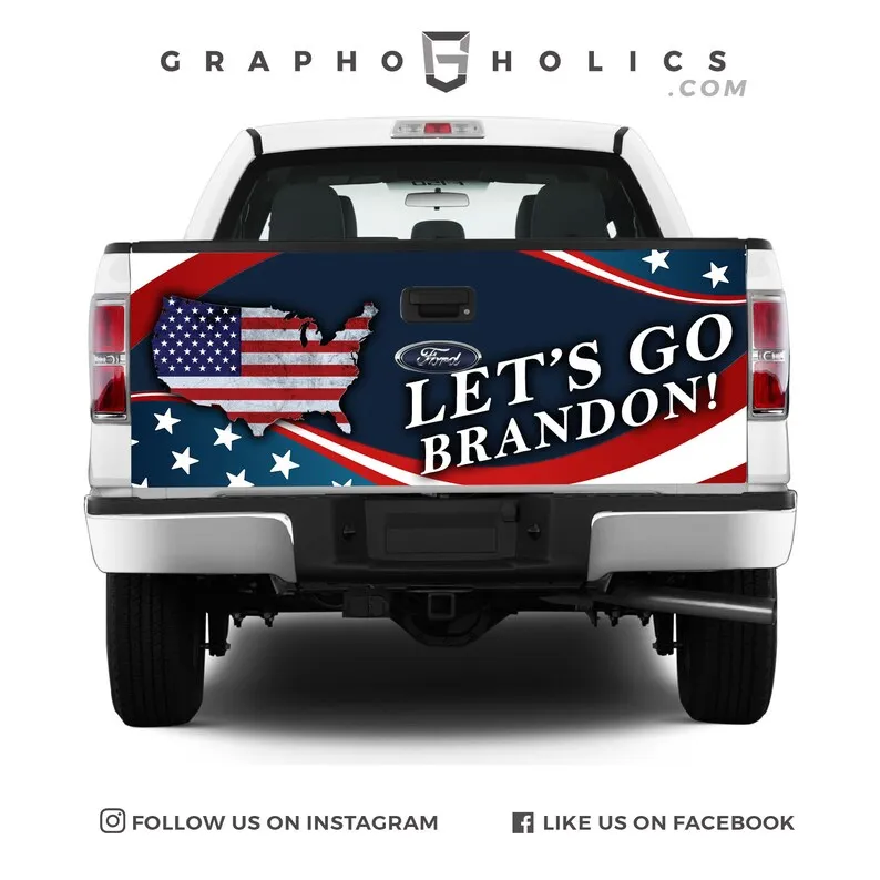 Высококачественная накидка на заднюю дверь грузовика, уникальный дизайн, пользовательская графика-Пойдемте с Брэндоном! #2
Высококачественная накидка на заднюю дверь грузовика, уникальный дизайн, пользовательская графика-Пойдемте с Брэндоном! #2