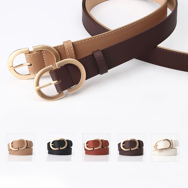 New Fashion Personality Metal Buckle Leather Belts for Women Simple Thin Belt Denim Jeans Dress Skirt Retro Decoration Waistband
New Fashion Personality Metal Buckle Leather Belts for Women Simple Thin Belt Denim Jeans Dress Skirt Retro Decoration Waistband