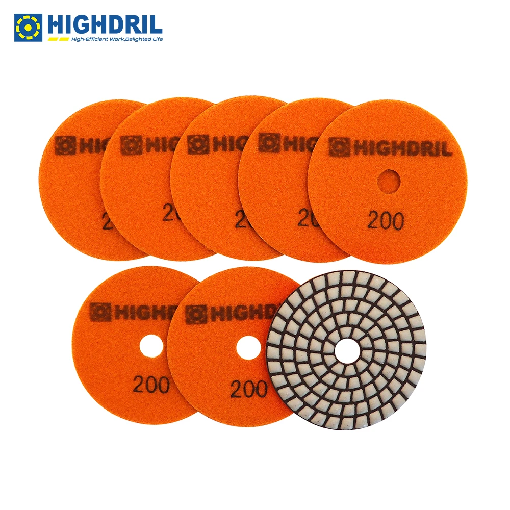 HIGHDRIL 8pcs/set Dry Polishing Pads Daimond Grade B Sanding Pads Grinding Disc For Granite Marble Ceramic Grit200 Sand Wheel
HIGHDRIL 8pcs/set Dry Polishing Pads Daimond Grade B Sanding Pads Grinding Disc For Granite Marble Ceramic Grit200 Sand Wheel
