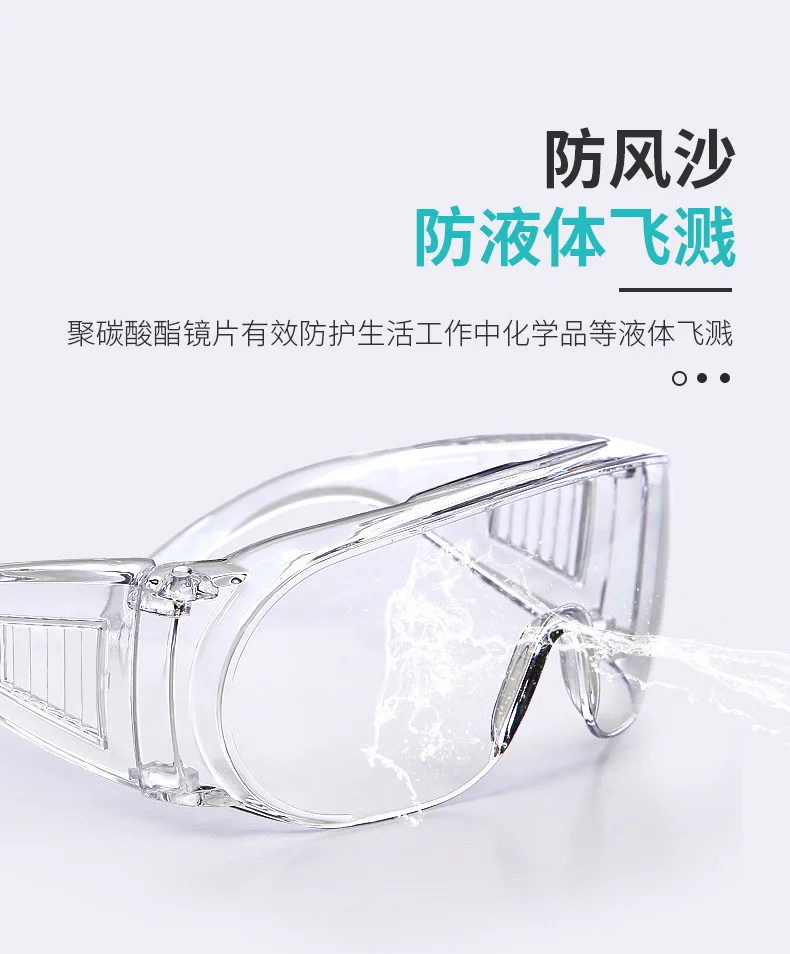 Antifogging Transparent Safety Goggles Lab Eye Protection Protective Eyewear Lens Workplace Safety Glasses Anti-dust Supplies
Antifogging Transparent Safety Goggles Lab Eye Protection Protective Eyewear Lens Workplace Safety Glasses Anti-dust Supplies