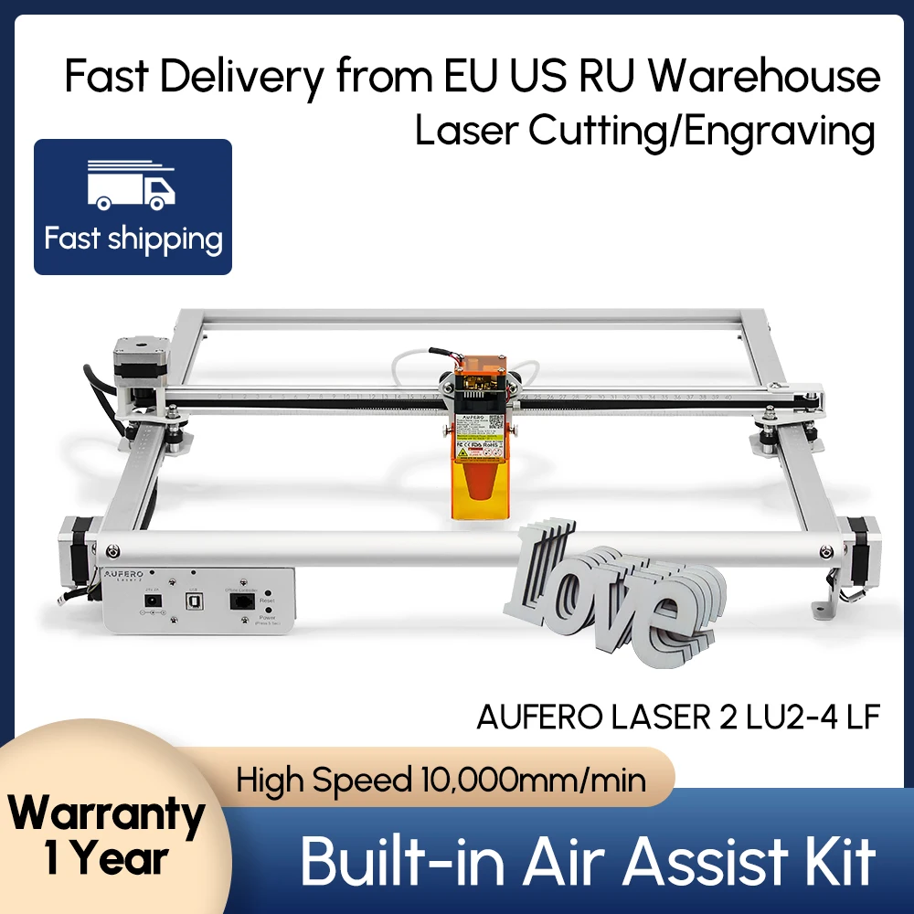 Fast Delivery Laser Engraving Cutting Machine for Wood and Metal High Speed 10000mm/min LaserGRBL/LightBurn Laser Engraver
Fast Delivery Laser Engraving Cutting Machine for Wood and Metal High Speed 10000mm/min LaserGRBL/LightBurn Laser Engraver