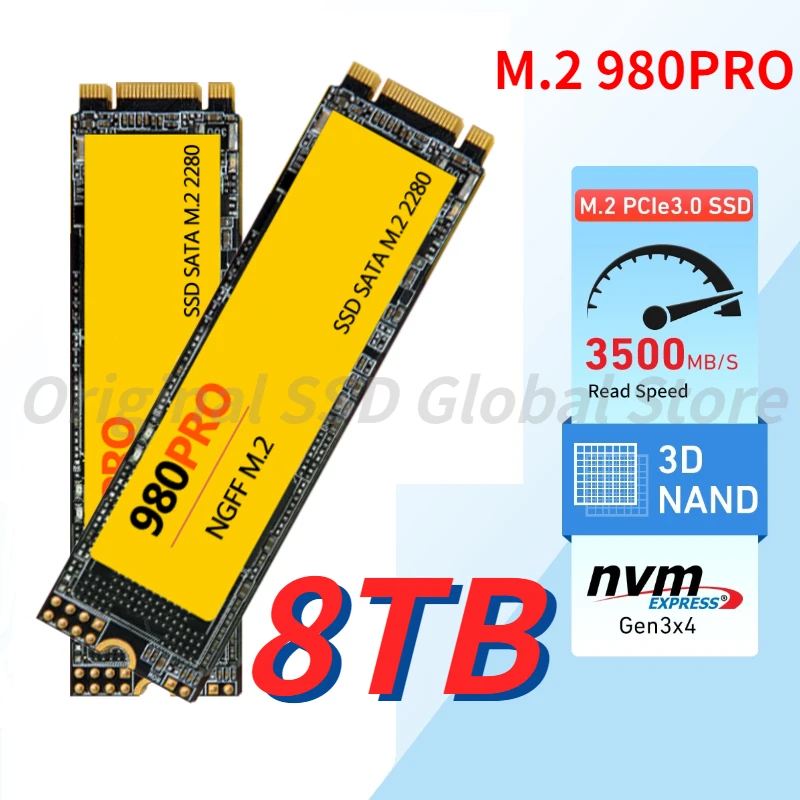 2023 New 980 PRO PCIe 4.0 NVMe 4.0 M.2 2280 4TB 2TB 1TB SSD Internal Solid State Hard Drive For Laptop Desktop PS4 PC Computer
2023 New 980 PRO PCIe 4.0 NVMe 4.0 M.2 2280 4TB 2TB 1TB SSD Internal Solid State Hard Drive For Laptop Desktop PS4 PC Computer