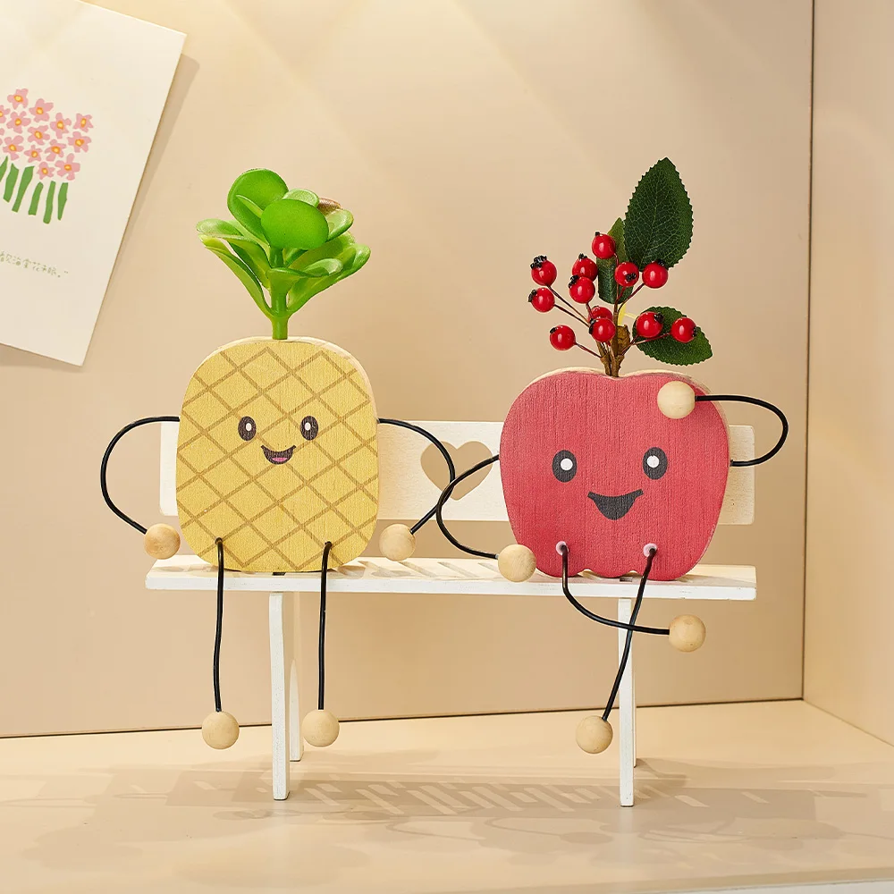 Lovely Cartoon Fruit Figurine Room Decor Wood Crafts Interior Ornaments Decorative Sculpture of Porch Cute Home Decoration Gifts 
Lovely Cartoon Fruit Figurine Room Decor Wood Crafts Interior Ornaments Decorative Sculpture of Porch Cute Home Decoration Gifts
