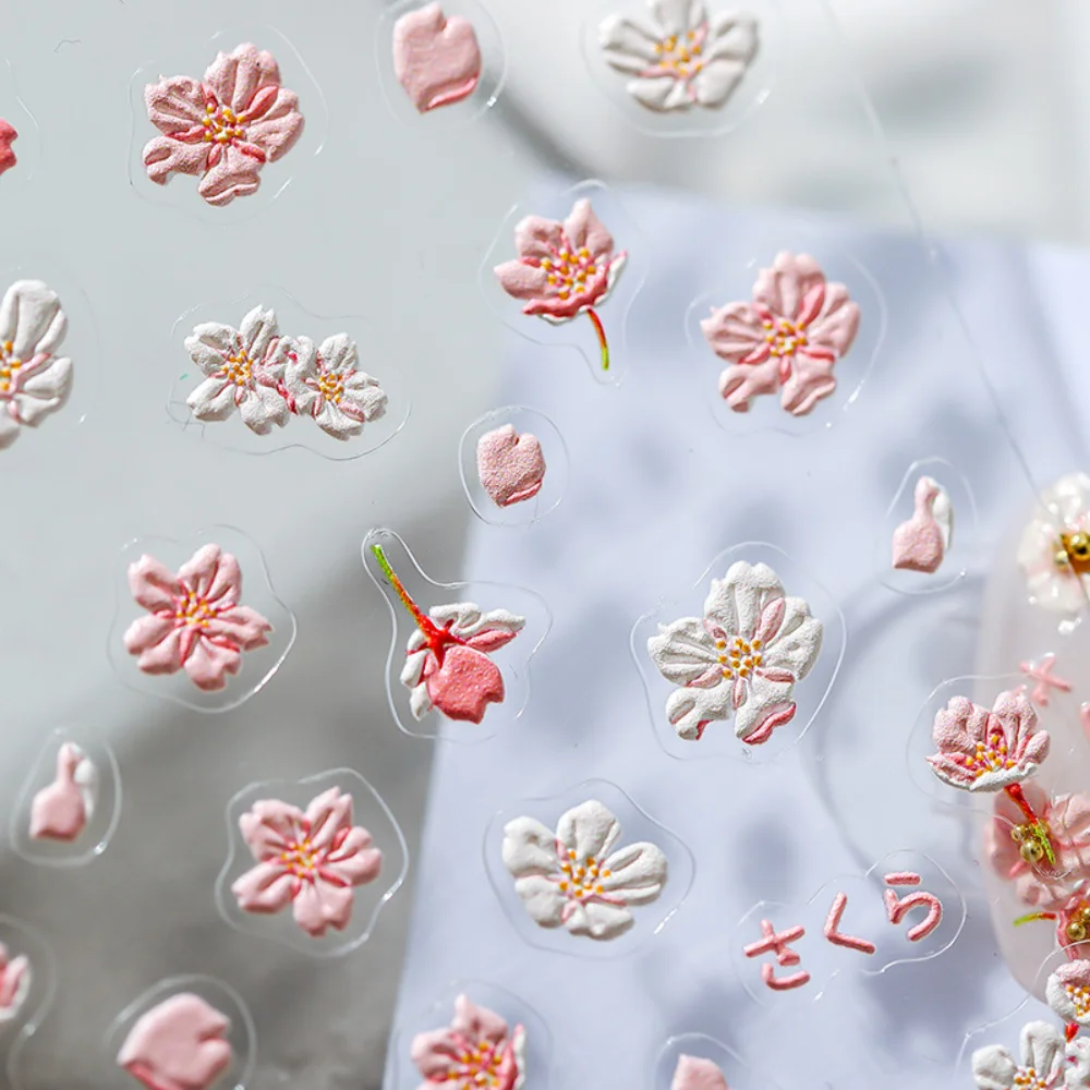 1pc Pink Sakura Nail Sticker 3D Relief Self-adhesive Nail Stickers Decals Nail Design Manicure Accessories Nail Art Decorations
1pc Pink Sakura Nail Sticker 3D Relief Self-adhesive Nail Stickers Decals Nail Design Manicure Accessories Nail Art Decorations