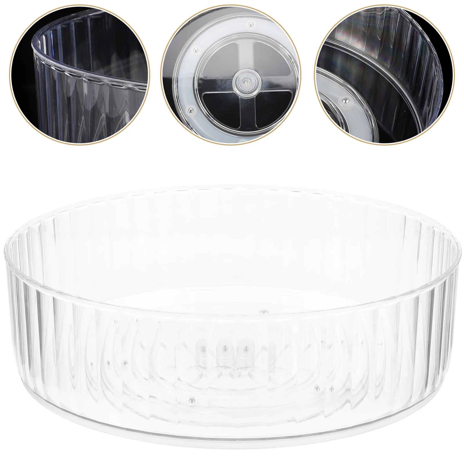 Storage Turntable Fridge Tray Rotating Kitchen Organizer Serving Round Flatware Sundries Rack Makeup Palette Condiment Bin
Storage Turntable Fridge Tray Rotating Kitchen Organizer Serving Round Flatware Sundries Rack Makeup Palette Condiment Bin