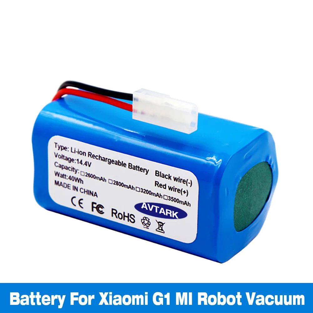 Original Replacement Battery H18650CH-4S1P For Xiaomi Mijia Mi Sweeping Mopping Robot Vacuum Cleaner G1 3500mAh
Original Replacement Battery H18650CH-4S1P For Xiaomi Mijia Mi Sweeping Mopping Robot Vacuum Cleaner G1 3500mAh