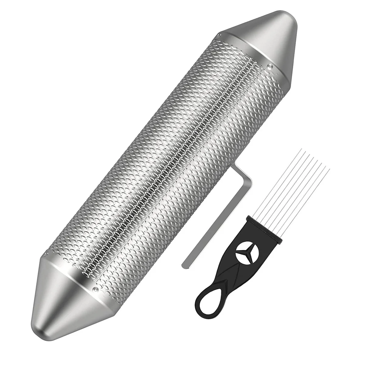 Silver Metal Guiro with Scraper Sand Drum Percussion Music Teaching Aid Music Instrument Parts Accessories
Silver Metal Guiro with Scraper Sand Drum Percussion Music Teaching Aid Music Instrument Parts Accessories