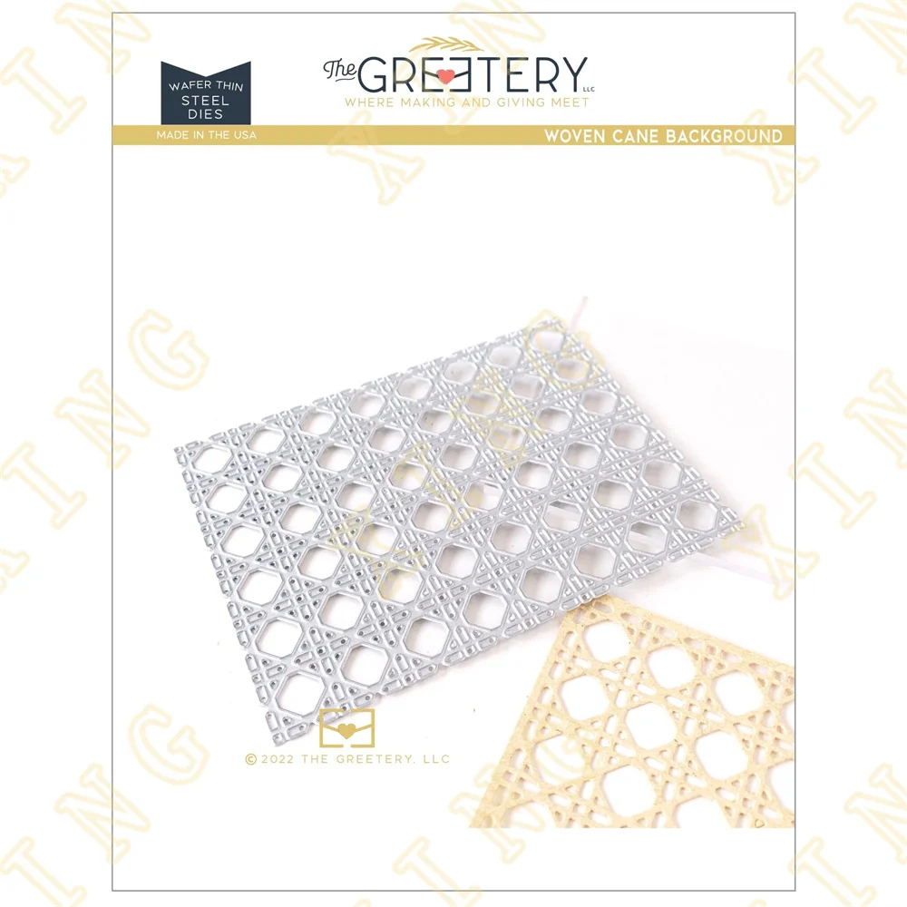 Cutting Dies Craft Embossing Make Paper Greeting Card Making Template DIY Handmade 2023 New Arrival Woven Cane Background
Cutting Dies Craft Embossing Make Paper Greeting Card Making Template DIY Handmade 2023 New Arrival Woven Cane Background