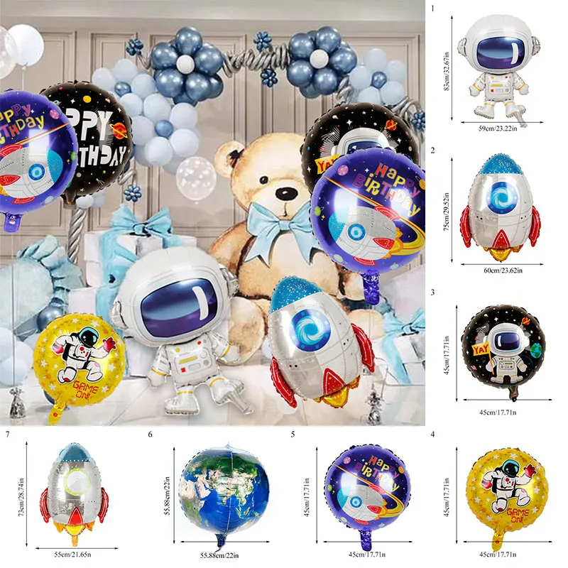 Spaceman Balloon 22 inch 4D Stereoscopic Foil Balloons Birthday party ball Children's Day Gifts Multicolor Aluminum Film Foil
Spaceman Balloon 22 inch 4D Stereoscopic Foil Balloons Birthday party ball Children's Day Gifts Multicolor Aluminum Film Foil
