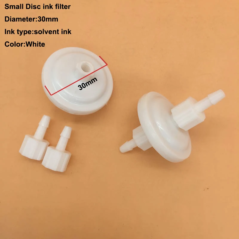 10PCS Small Disc Ink Filter Solvent 10microns 30mm for Seiko Spt Ricoh Konica 512 DX5 Xaar 128 Printhead Printer Disk Filters
10PCS Small Disc Ink Filter Solvent 10microns 30mm for Seiko Spt Ricoh Konica 512 DX5 Xaar 128 Printhead Printer Disk Filters