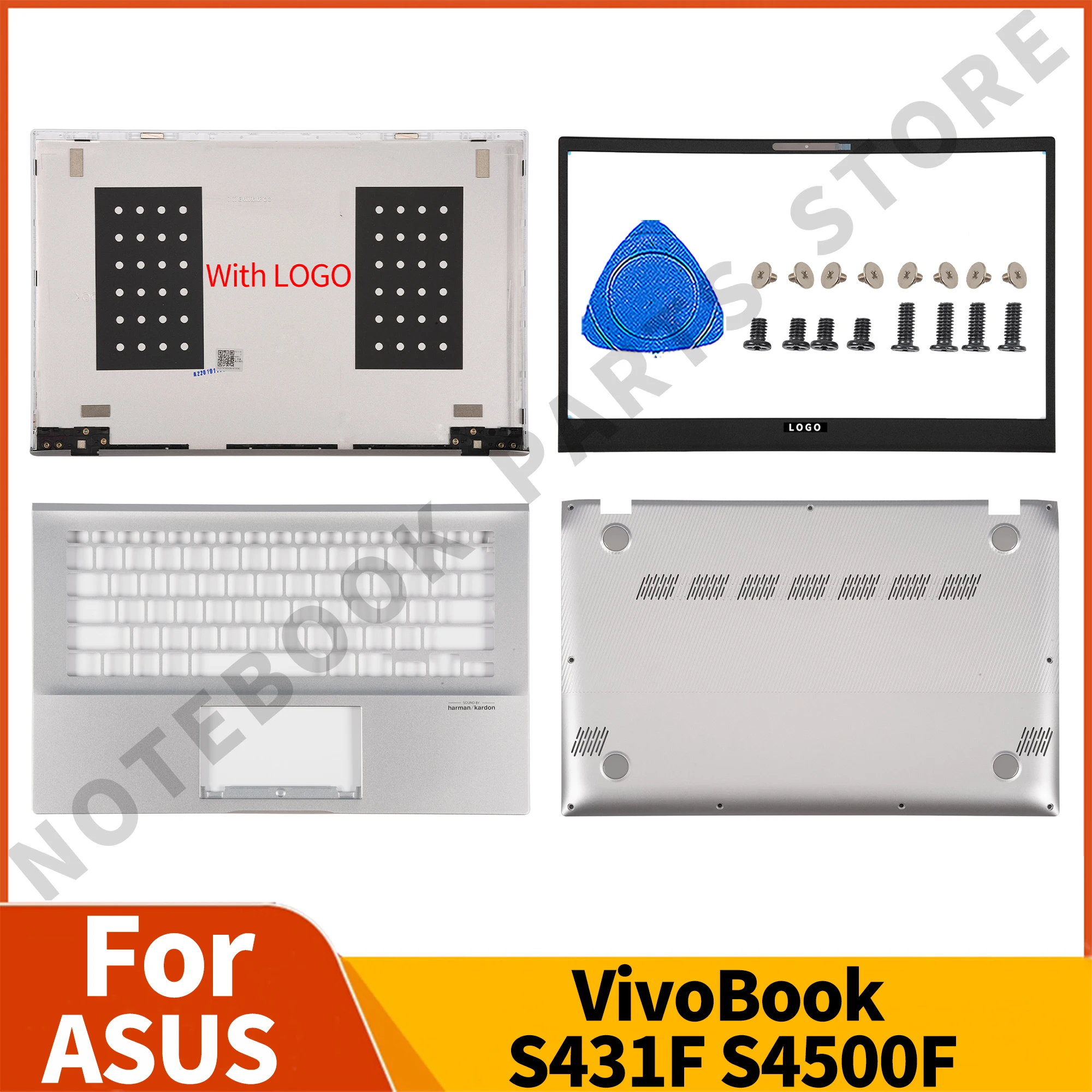 Новые детали для ноутбуков ASUS VivoBook S431F S4500F, задняя крышка ЖК-дисплея/Передняя панель/Подставка для рук/задняя подставка
Новые детали для ноутбуков ASUS VivoBook S431F S4500F, задняя крышка ЖК-дисплея/Передняя панель/Подставка для рук/задняя подставка