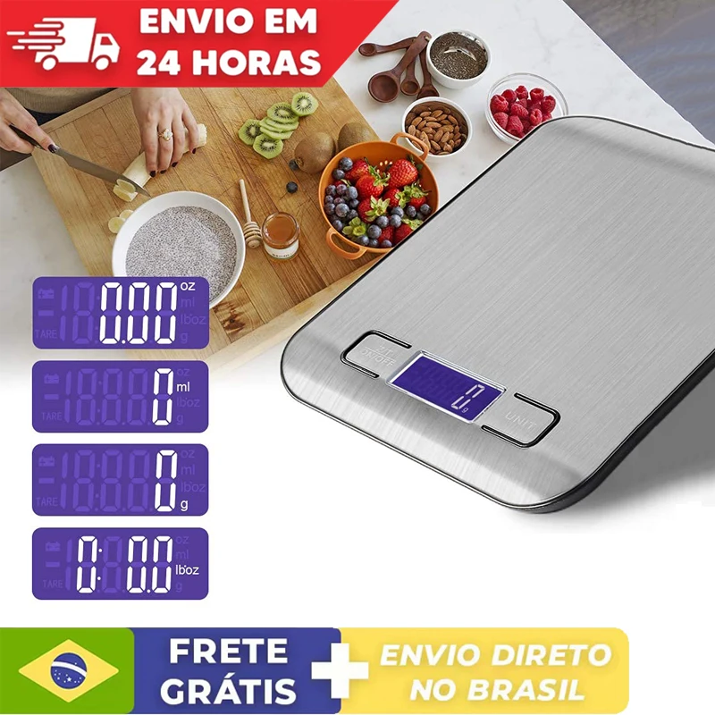 10kg/5kg OZ/ML/LB/G Kitchen Scale Stainless Steel Weighing Scale Food Diet Balance Precise Measuring Tool LCD Electronic Scales
10kg/5kg OZ/ML/LB/G Kitchen Scale Stainless Steel Weighing Scale Food Diet Balance Precise Measuring Tool LCD Electronic Scales